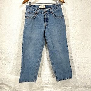 Vintage Levi’s 550 Cropped Wide Leg Jeans